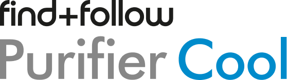 Logo van de Dyson Find+Follow Purifier Cool.